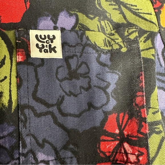 Lucy & Yak Floral Jumpsuit - Black, Red, Green - Picture 10 of 12